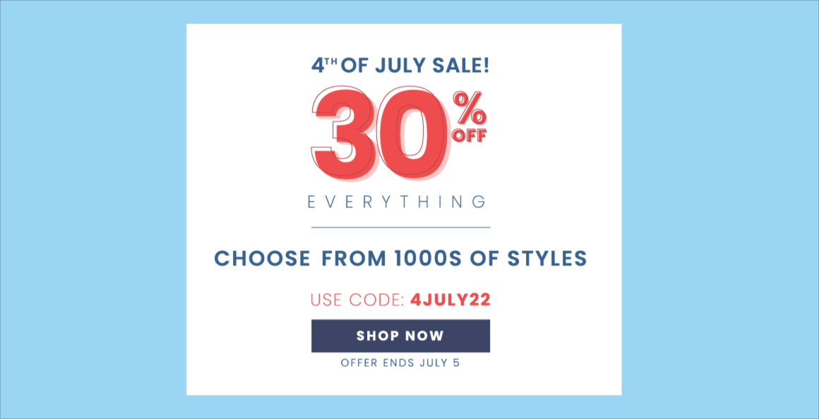 30% off sitewide - use code: 4JULY22